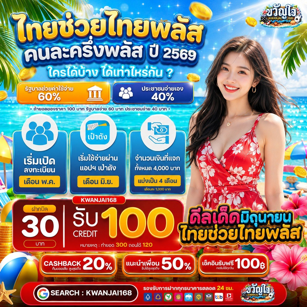 ชวนมาลองเงื่อนไขสุดคุ้ม 20 รับ 100 ทำ 400 ถอน 200 จ่ายเครดิตอัตโนมัติ
